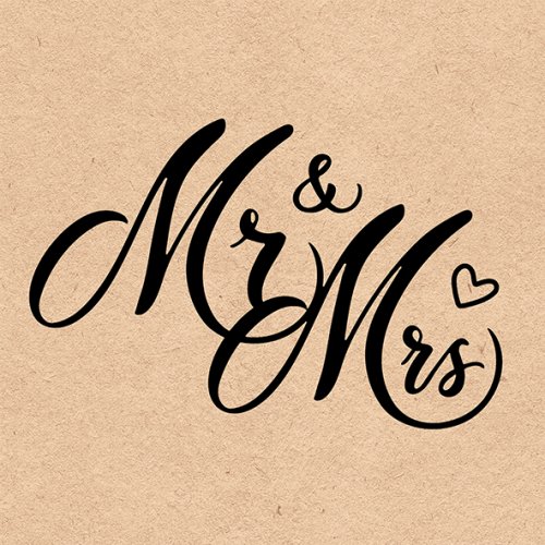 Mr & Mrs Serviette 33x33 cm