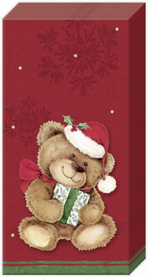 Christmas Teddy red Taschentücher