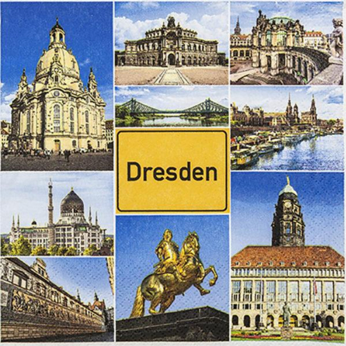 Dresden Sights - Servietten 33x33cm